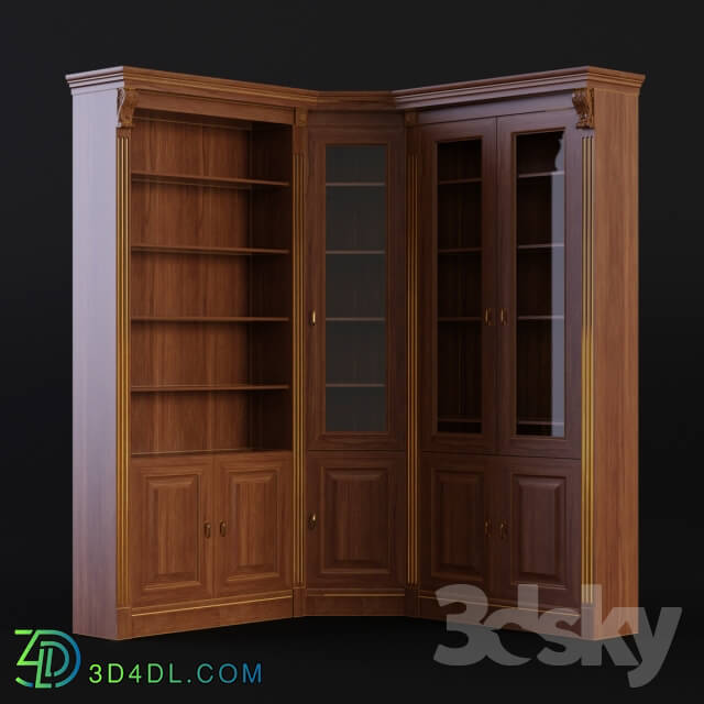 Wardrobe _ Display cabinets - Wardrobe corner. Library. Sameba