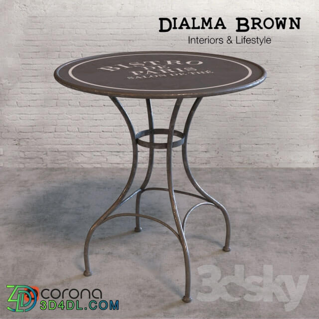 Table - Table Bistro by Dialma Brown