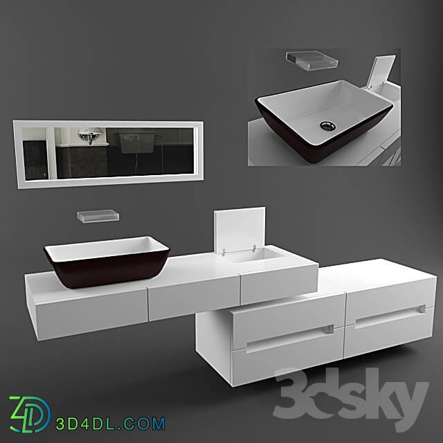 Bathroom furniture - Gruppa dlia vanni