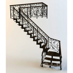 Staircase - is a forged staircase 
