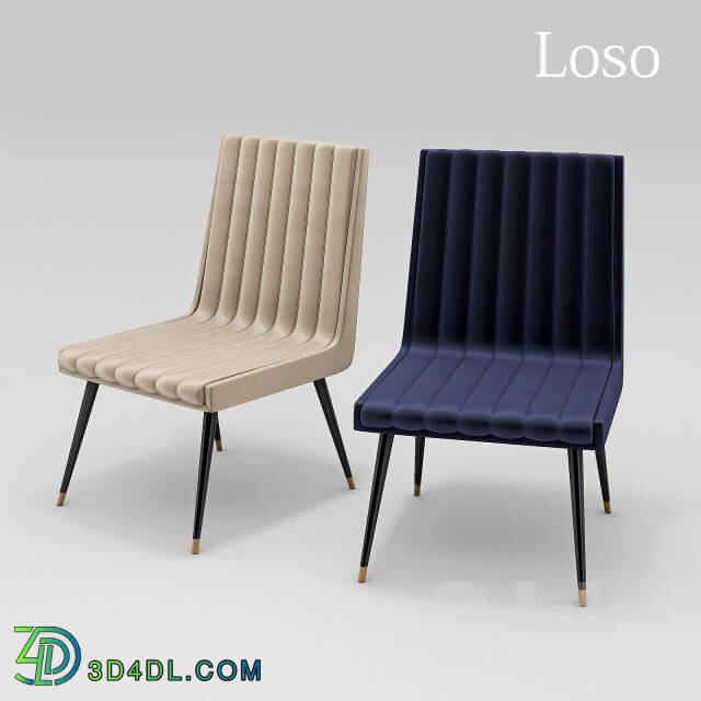 Chair - Loso Chair yellow _ blue