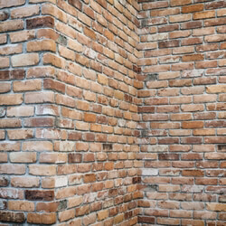 Stone - Brick wall with corners 