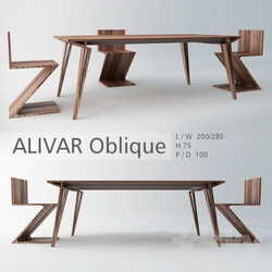 Table _ Chair - Table and Chairs Alivar Oblique 