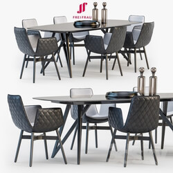 Table _ Chair - Freifrau Dining set_02 