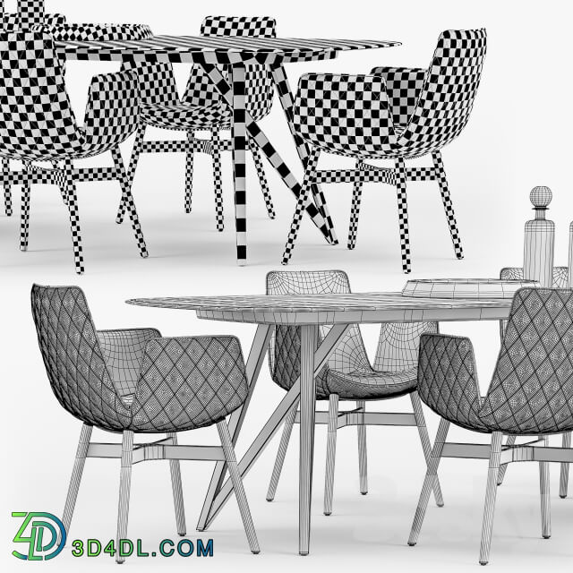 Table _ Chair - Freifrau Dining set_02
