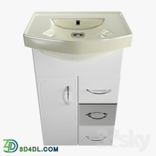 Bathroom furniture - Wash basin with pedestal