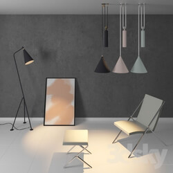 Other - Table_ Chair_ Ceiling light_ Floor lamp_ Frame 