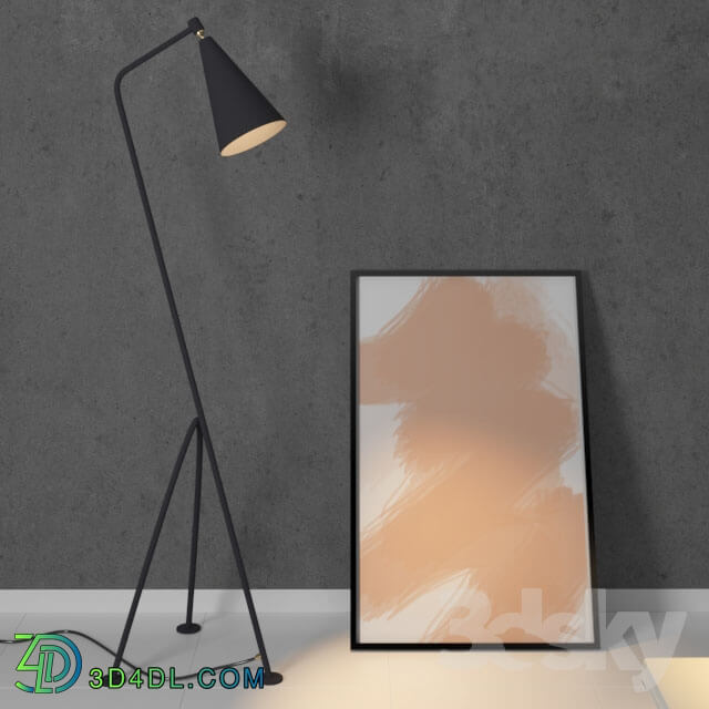 Other - Table_ Chair_ Ceiling light_ Floor lamp_ Frame