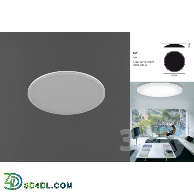 Ceiling light - VIBIA 0531