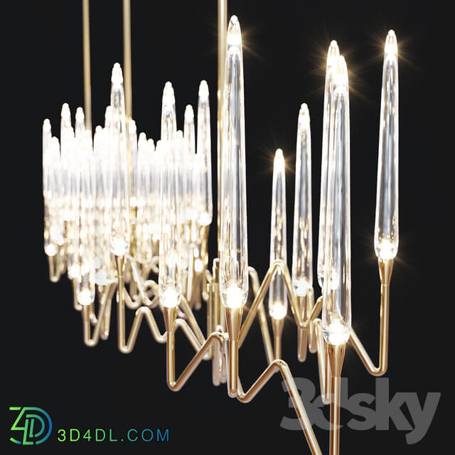 Ceiling light - Il Pezzo 3 - Endless Chandelier