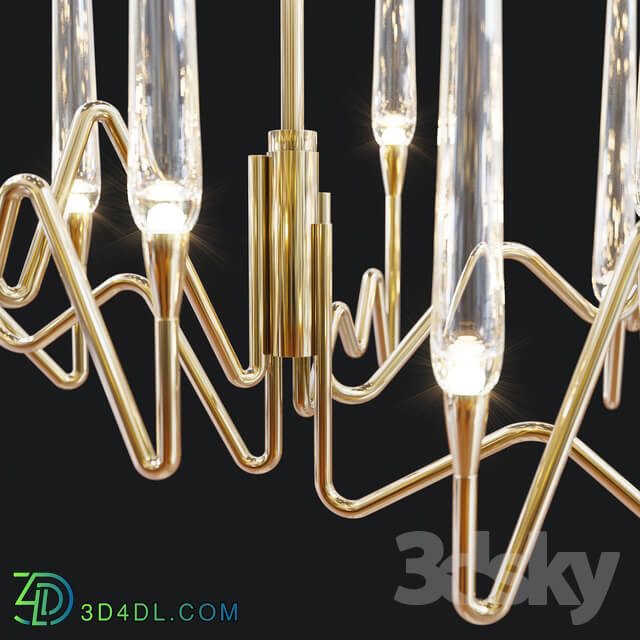 Ceiling light - Il Pezzo 3 - Endless Chandelier