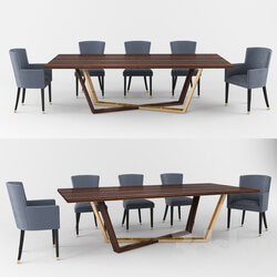 Table _ Chair - Laskasas dining table group 
