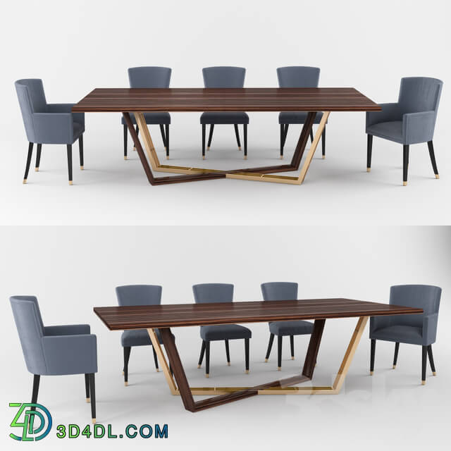 Table _ Chair - Laskasas dining table group