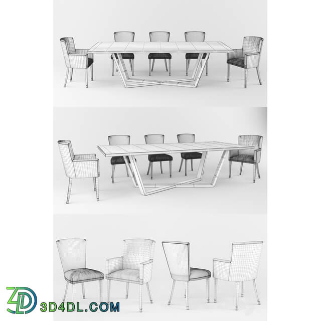 Table _ Chair - Laskasas dining table group