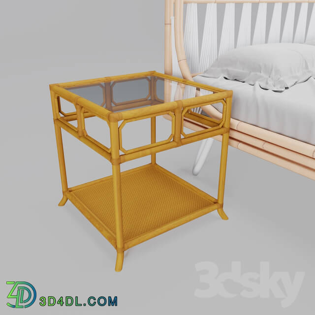 Bed - Ara Bed with Regeant Side Table