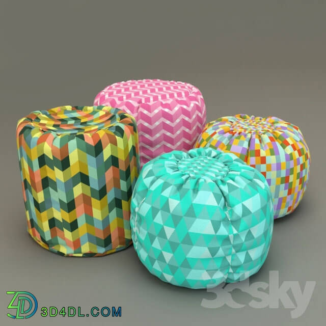 Other soft seating - 4 Poufs