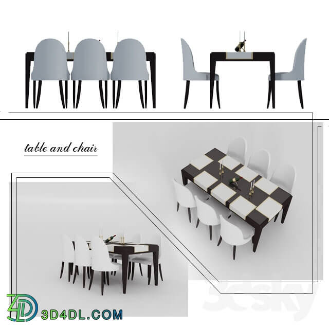 Table _ Chair - table and chair