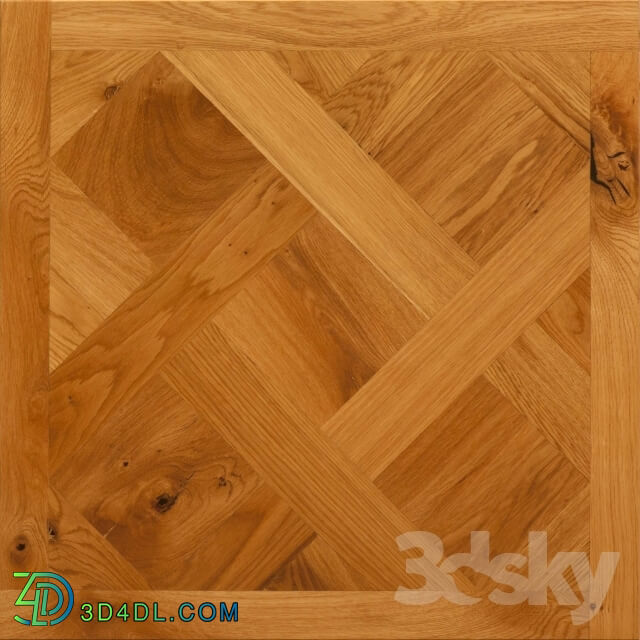 Floor coverings - Versailles parquet with knots