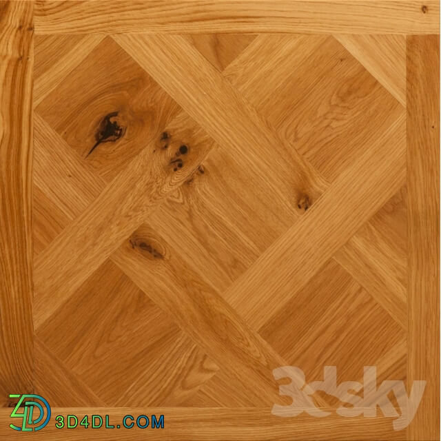 Floor coverings - Versailles parquet with knots