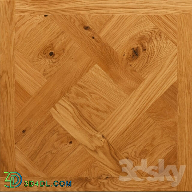 Floor coverings - Versailles parquet with knots