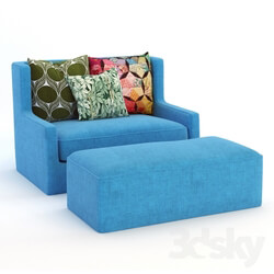 Sofa - Blue Sofa 
