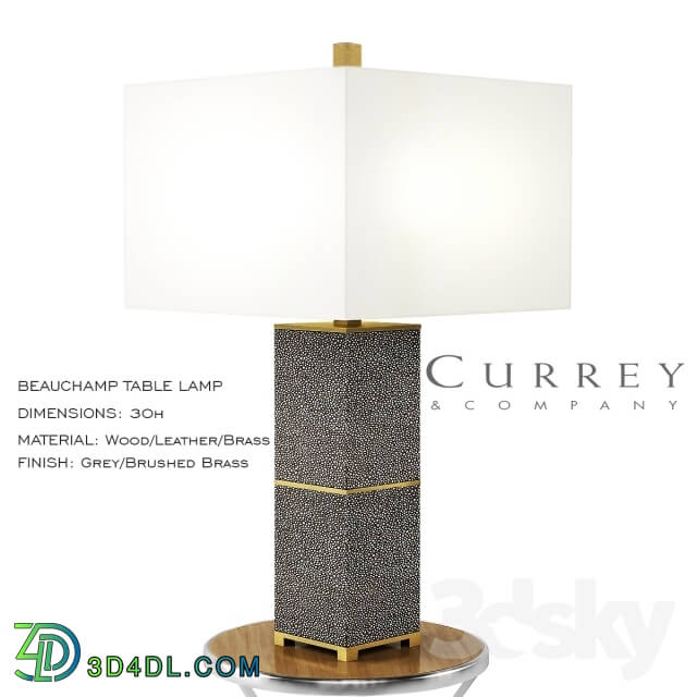 Table lamp - Currey _ Company _ Beauchamp Table Lamp