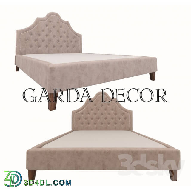 Bed - Bed with upholstered headboard