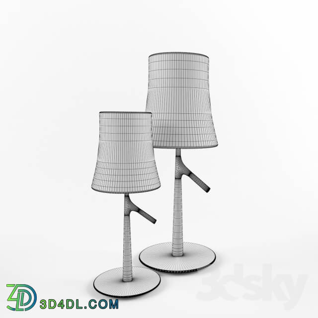 Table lamp - BIRDIE small CHROME _ _amp_ _ BIRDIE LARGE COPPER