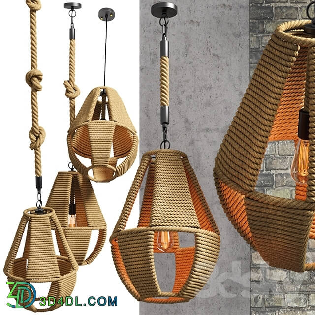 Ceiling light - LOFT ROPE CHANDELIER