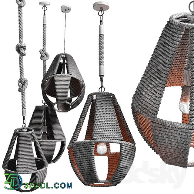 Ceiling light - LOFT ROPE CHANDELIER