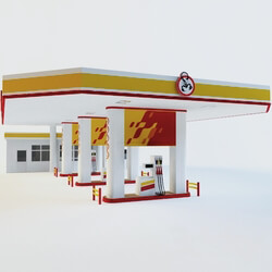 Building - gasoline filling station 