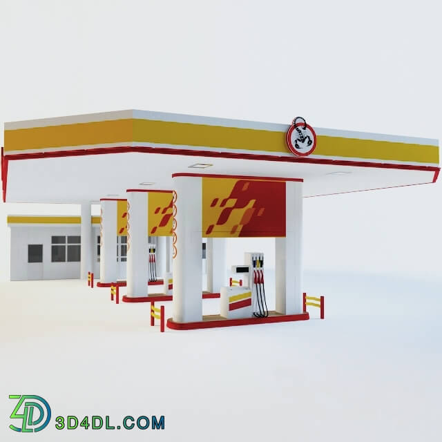 Building - gasoline filling station