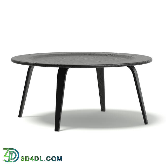 CGaxis Vol106 (07) Round Black Coffee Table