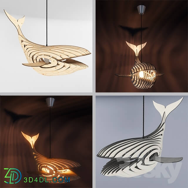 Ceiling light - Fixture whale