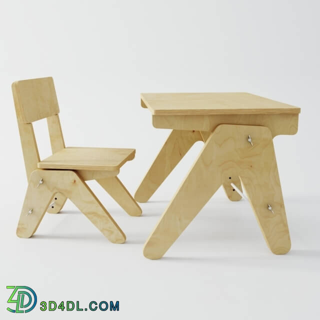 Table _ Chair - Children__39_s table and chair set