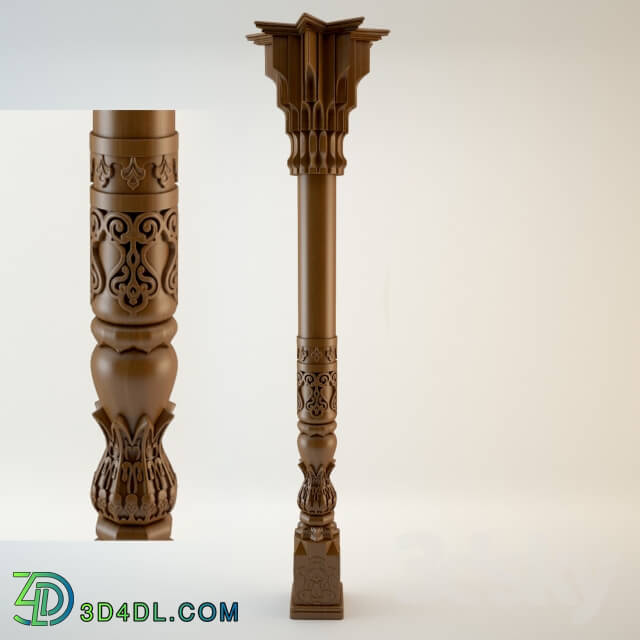 Decorative plaster - Uzbek-column Ganj 2