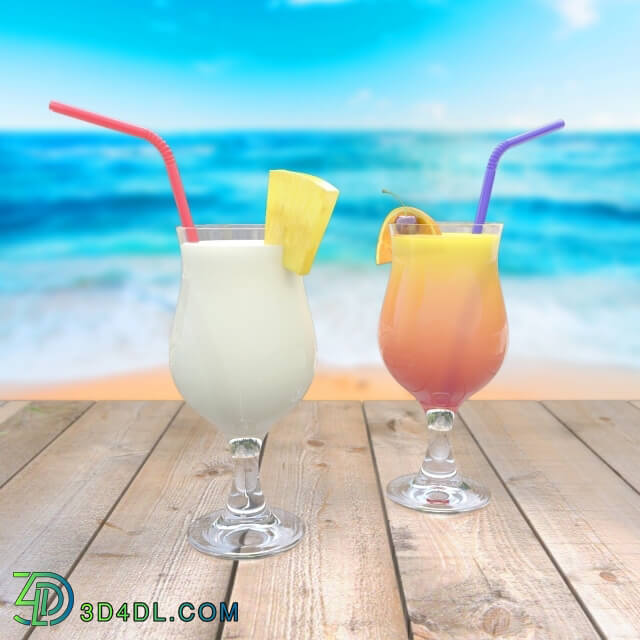 Food and drinks - Pina Colada and Sex on the Beach _for the competition_