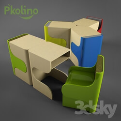 Table _ Chair - P__39_kolino Klick Desk _amp_ Chair Set Red 