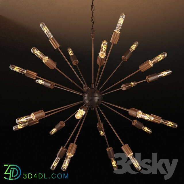 Ceiling light - GRAMERCY HOME - ATOM LARGE CHANDELIER CH026-24-BB