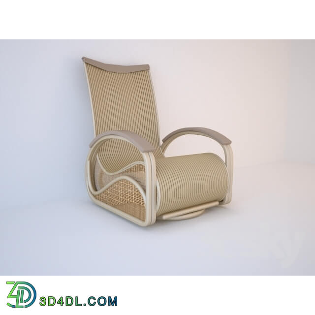 Arm chair - Armchair-rocking chair rattan