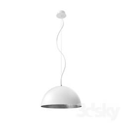 Ceiling light - 94941 Suspension GAETANO 1_ 1x60W _E27__ Ø530_ H1500_ steel_ white_ silver 