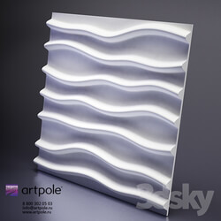 3D panel - Plaster Stems 3d panel from Artpole 