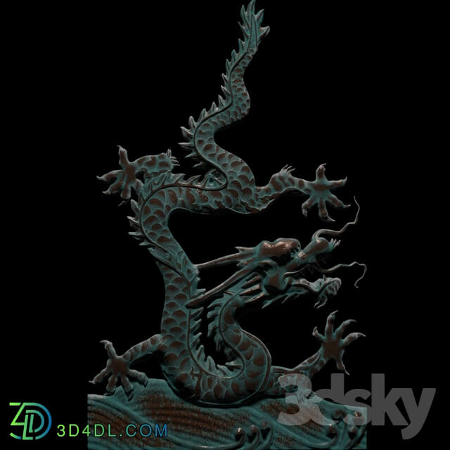 Sculpture - Bas-relief _Chinese Dragon_