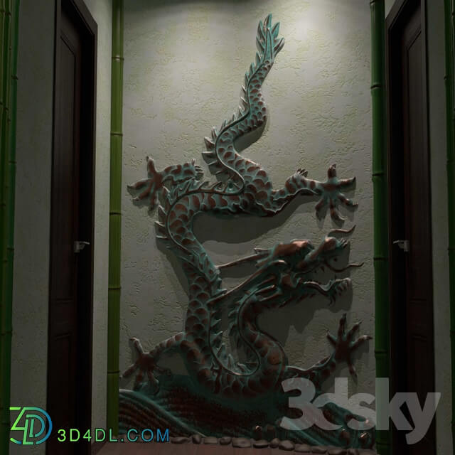 Sculpture - Bas-relief _Chinese Dragon_