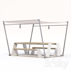 Other architectural elements - Table Bremen Adanat with a canopy 