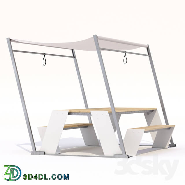 Other architectural elements - Table Bremen Adanat with a canopy
