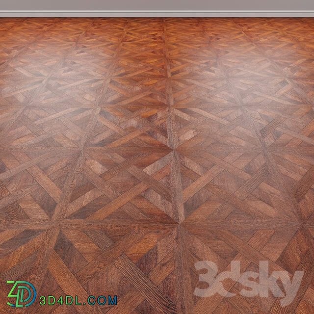 Floor coverings - VINILAM 216513 - Dark parquet _Versailles parquet_