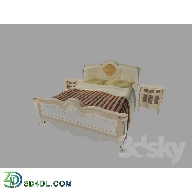 Bed - bed _ Bedside tables