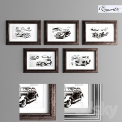 Frame - Posters with retro cars. Part 1 