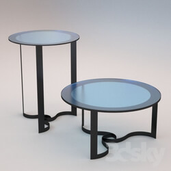 Table - Activemerchandiser round metal table 